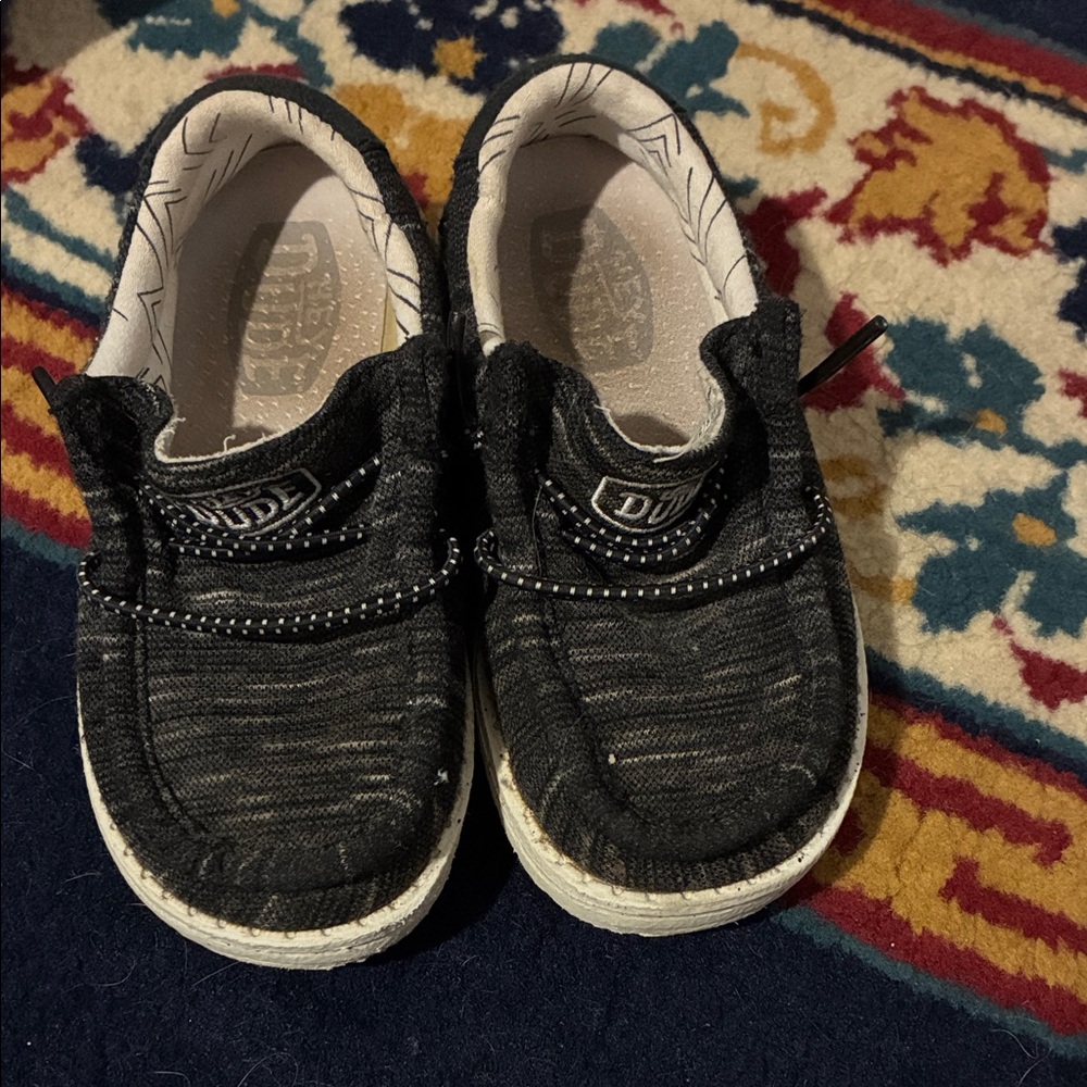 Hey Dude Kids Black Slippers